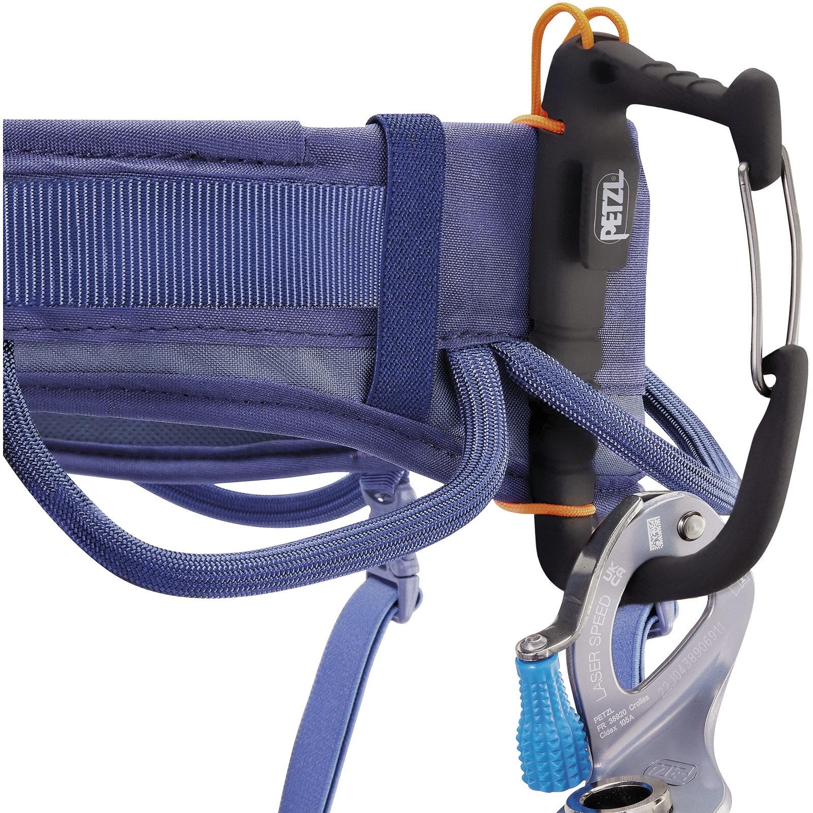 Arnés de escalada Petzl Corax LT M indigo ligero acolchado 4/6
