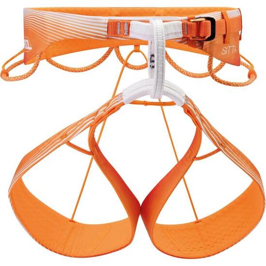 Harnais d'escalade Petzl SITTA S orange ultraléger 255 g, 5 porte-matériel