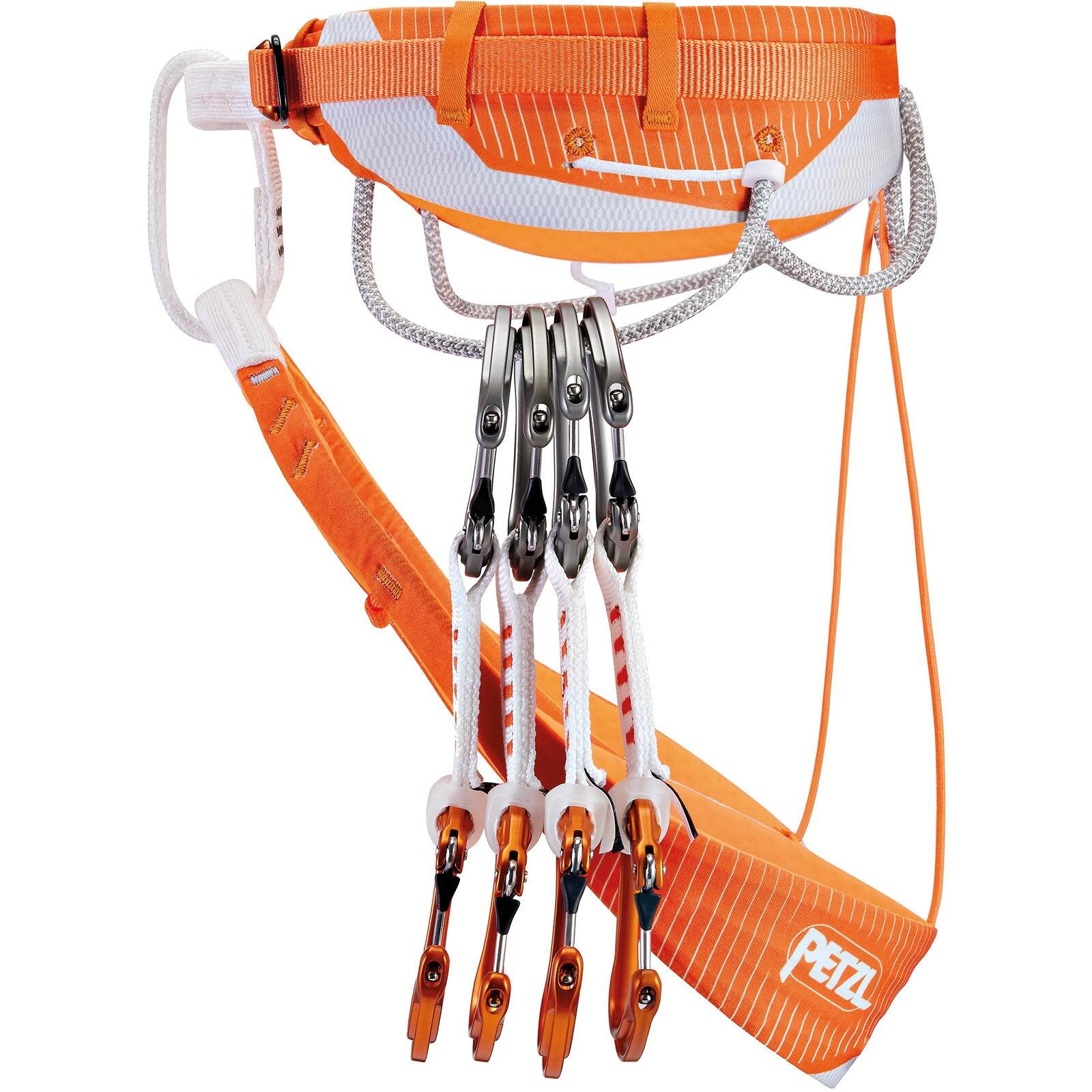 Arnés Petzl Sitta L naranja ultraligero WIREFRAME MATRYX 5 porta-materiales 5/7