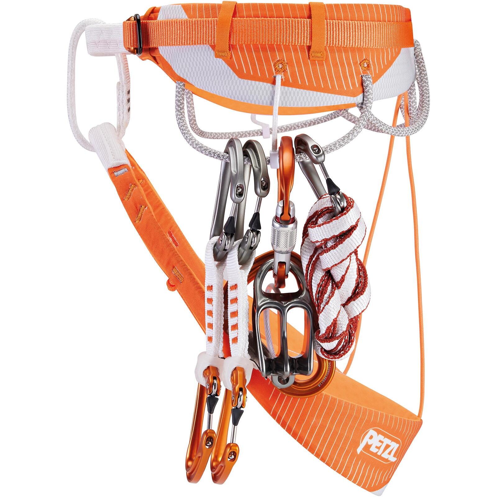 Arnés Petzl Sitta L naranja ultraligero WIREFRAME MATRYX 5 porta-materiales 6/7