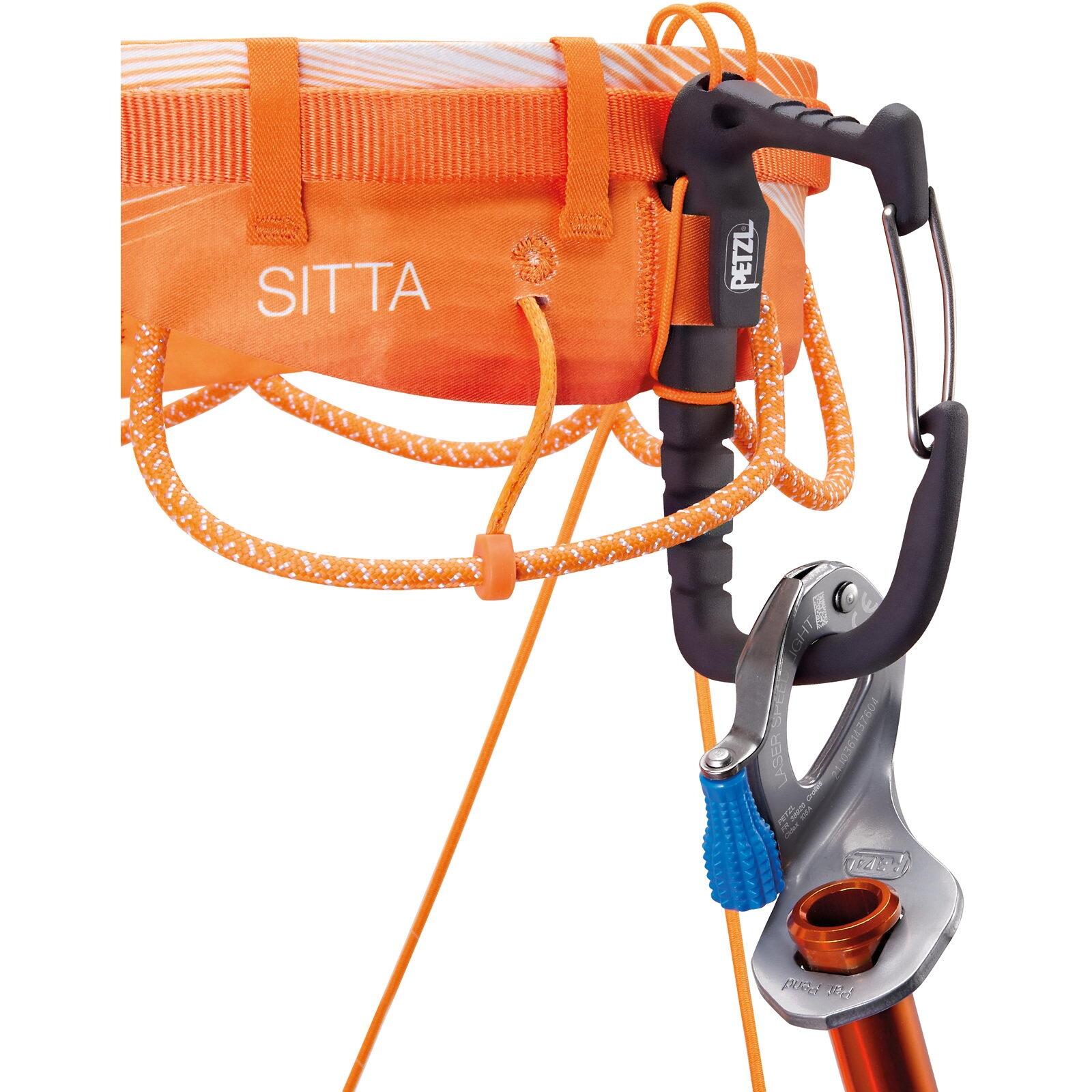 Arnés Petzl Sitta L naranja ultraligero WIREFRAME MATRYX 5 porta-materiales 7/7
