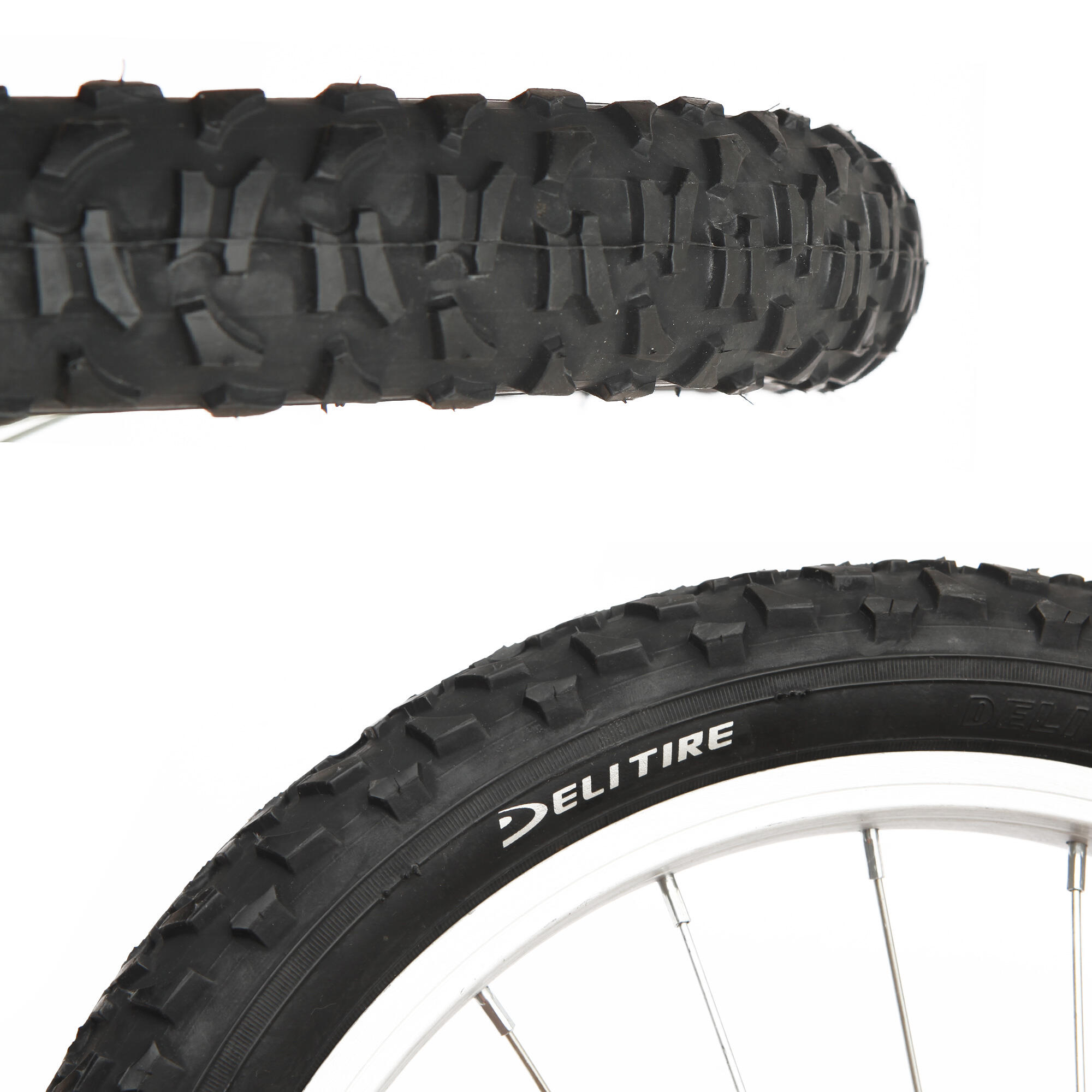 Pneu de bicicleta DELI TIRE S-168 16x2.125 Preto 3/4