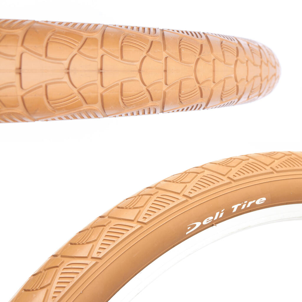 Deli Tire SA‑238 26x2.125 bicycle tyre, brown
