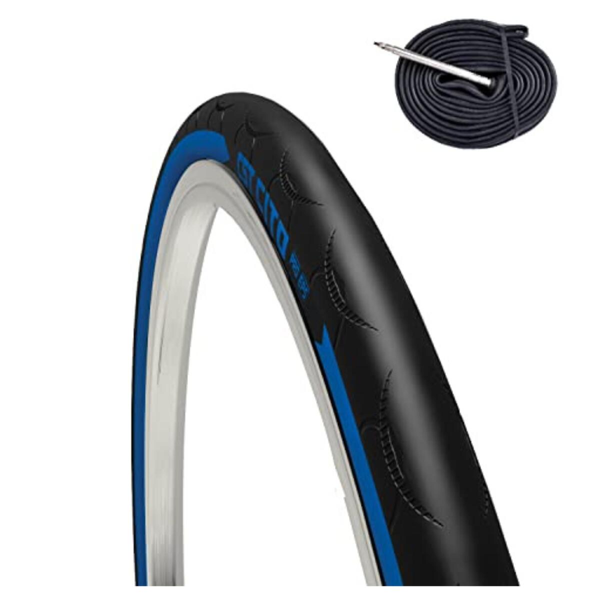 CST Copertone 700x23C (23-622) + camera, pneumatico bici corsa 700 x 23C 170 tpi EV