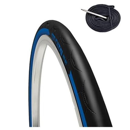Reifen 700x23C (23-622)+Schlauch 80mm, Fahrradreifen Rennrad 700 x 23C EV