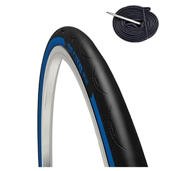 Copertone 700x23C (23-622) + camera pneumatico bici corsa 700 x 23C 170 tpi EV