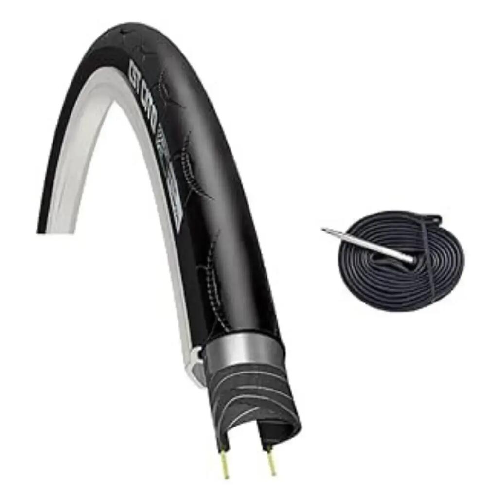 Tyre road bike 700x23C (23-622)+inner tube, tyre 700 x 23C 170 tpi EV