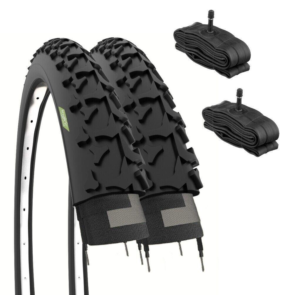 ECOVELO 2 copertoni 26x1.90 (50-559)+camere,pneumatici 26 x 1.90 gomme bici mtb 26'' EV