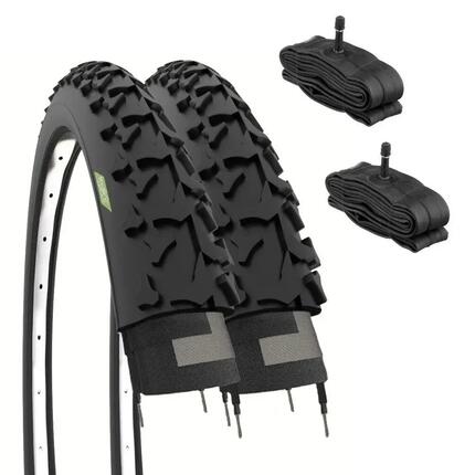 2 pneus 26x1.90 (50-559)+chambres, pneus 26 x 1.90 pneus vélo mtb 26'' EV