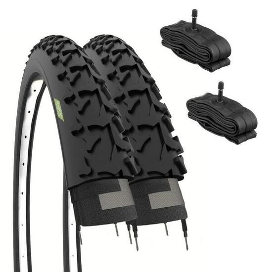 2 copertoni 26x1.90 (50-559)+camerepneumatici 26 x 1.90 gomme bici mtb 26'' EV