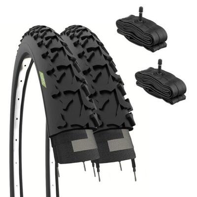 2 copertoni 26x1.90 (50-559)+camere.pneumatici 26 x 1.90 gomme bici mtb 26'' EV