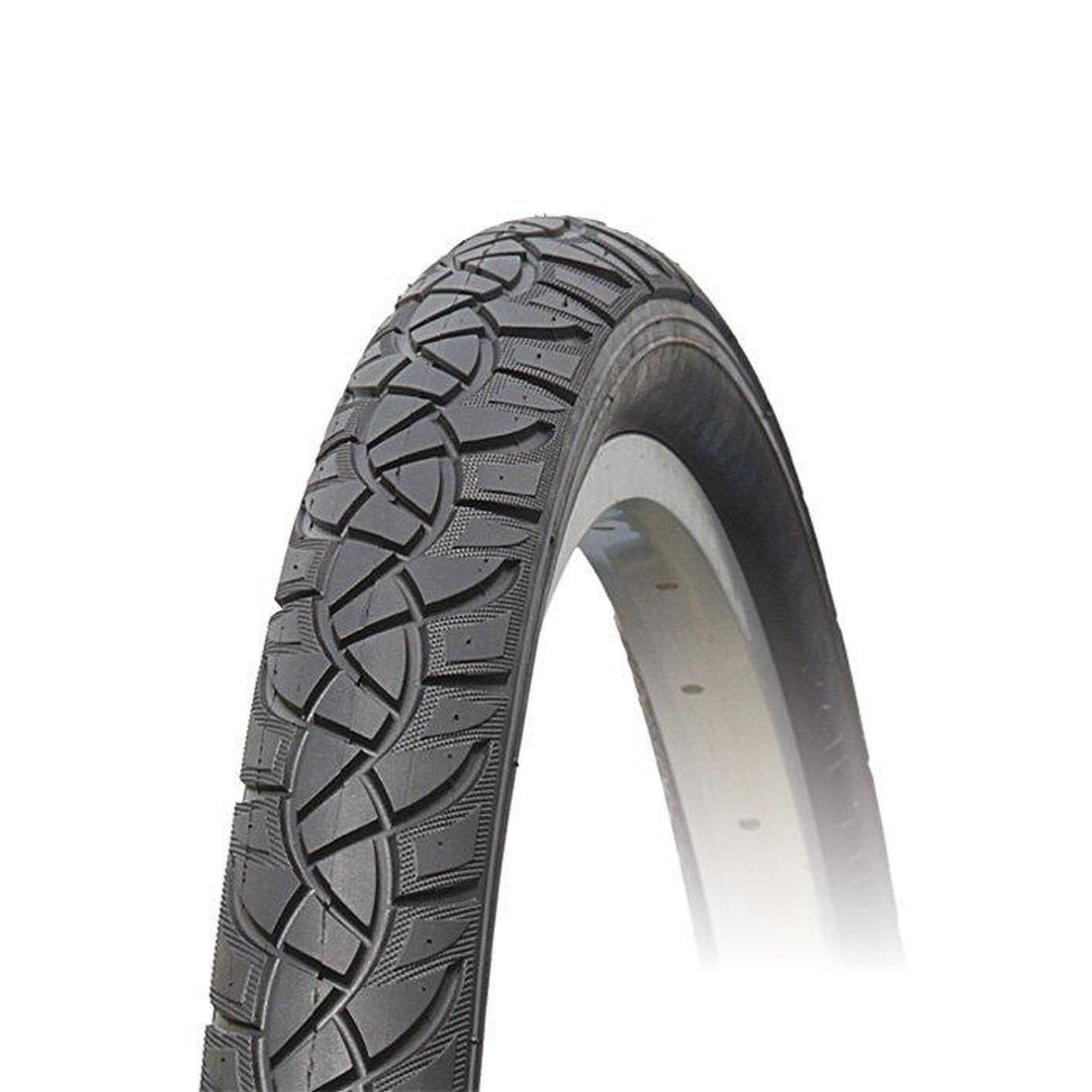 Lot de 2 pneus de vélo anti-crevaison pour vélos de route, anti-crevaison, anti-perforation, pour VTT, compatible avec 30/40,6/46/50,8/61/66/70/73,6 cm (noir
