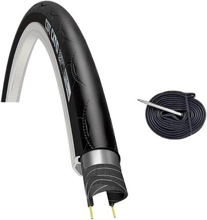 Reifen Rennrad 700x23C (23-622)+Schlauch 60mm, Reifen 700 X 23C EV