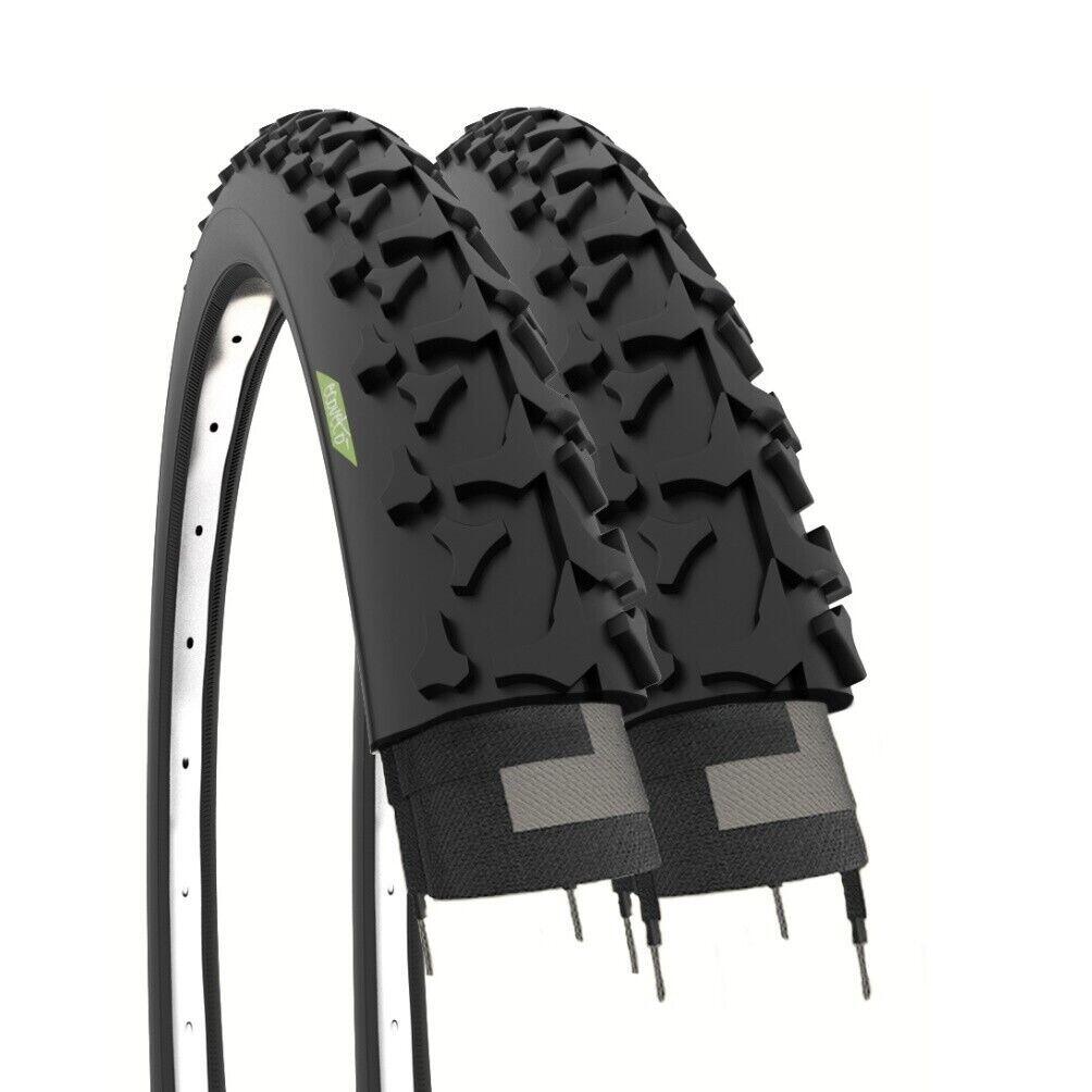 2 Tyres 26" EV - 26x1.90 Treaded Bike Tires