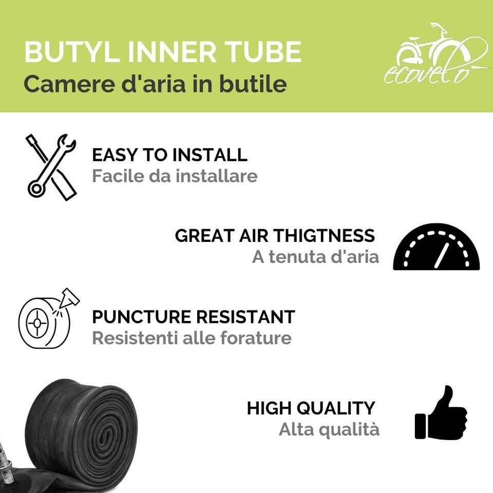 Copertone 700x25C (25-622)+ camera, pneumatico bici 700 x 25C gomma stradale EV 3/6