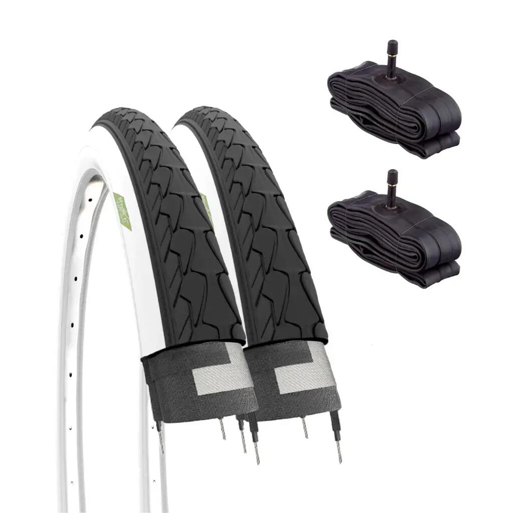 2 tyres 700x35C (37-622) 28x1.35 +tubes, bike 700 x 35C (1 5/8 x 1 3/8) EV