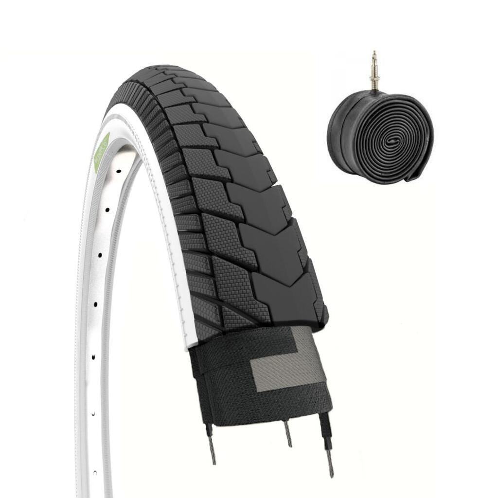 Tyre 24x1.75 (47-507)+inner tube, tyre 24 x 1.75 graziella women EV