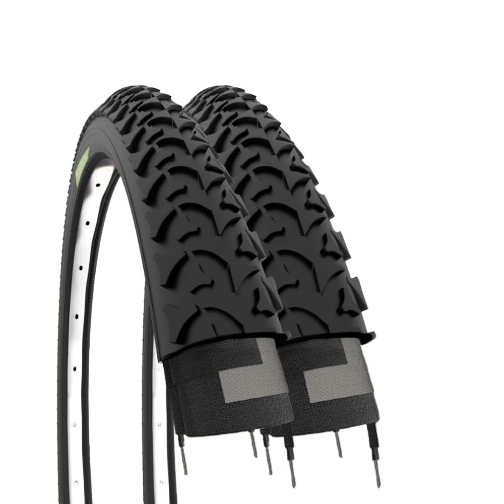 ECOVELO 2 copertoni 20x1.75(47-406) pneumatici,gomme tassellate mtb 20 x 1.75 bambino EV