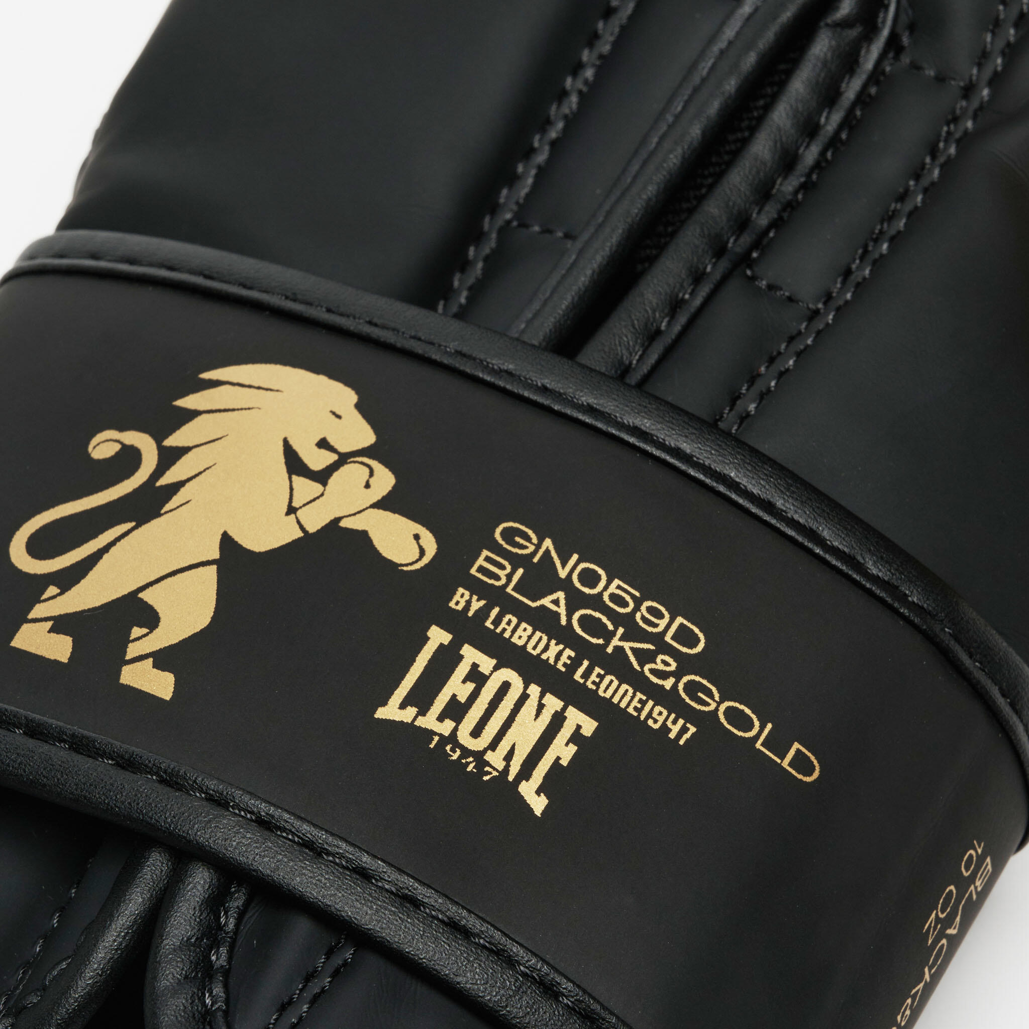 Luvas de Boxe Leone1947 IDOL 10 oz Preto/Dourado 6/7