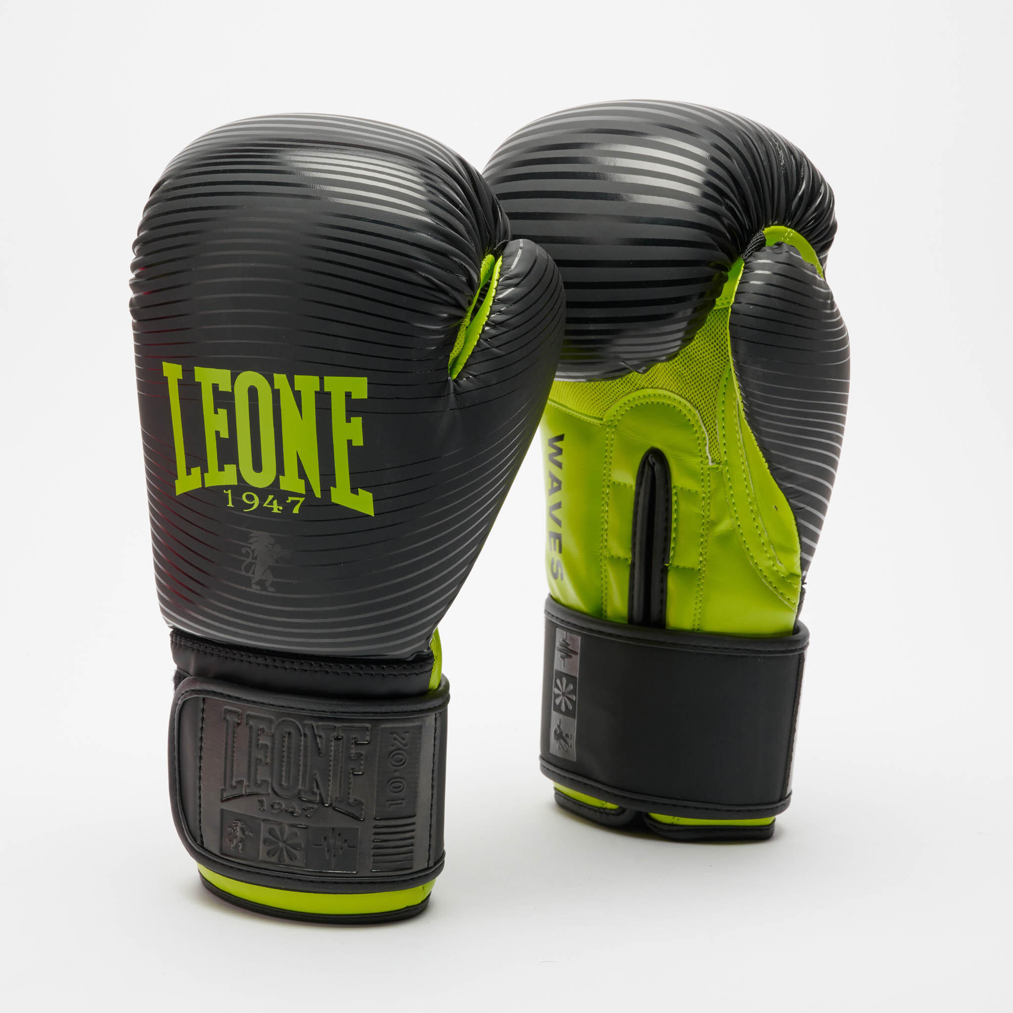 LEONE 1947 Guantes de Boxeo Leone1947,  WAVES negro/10ozM