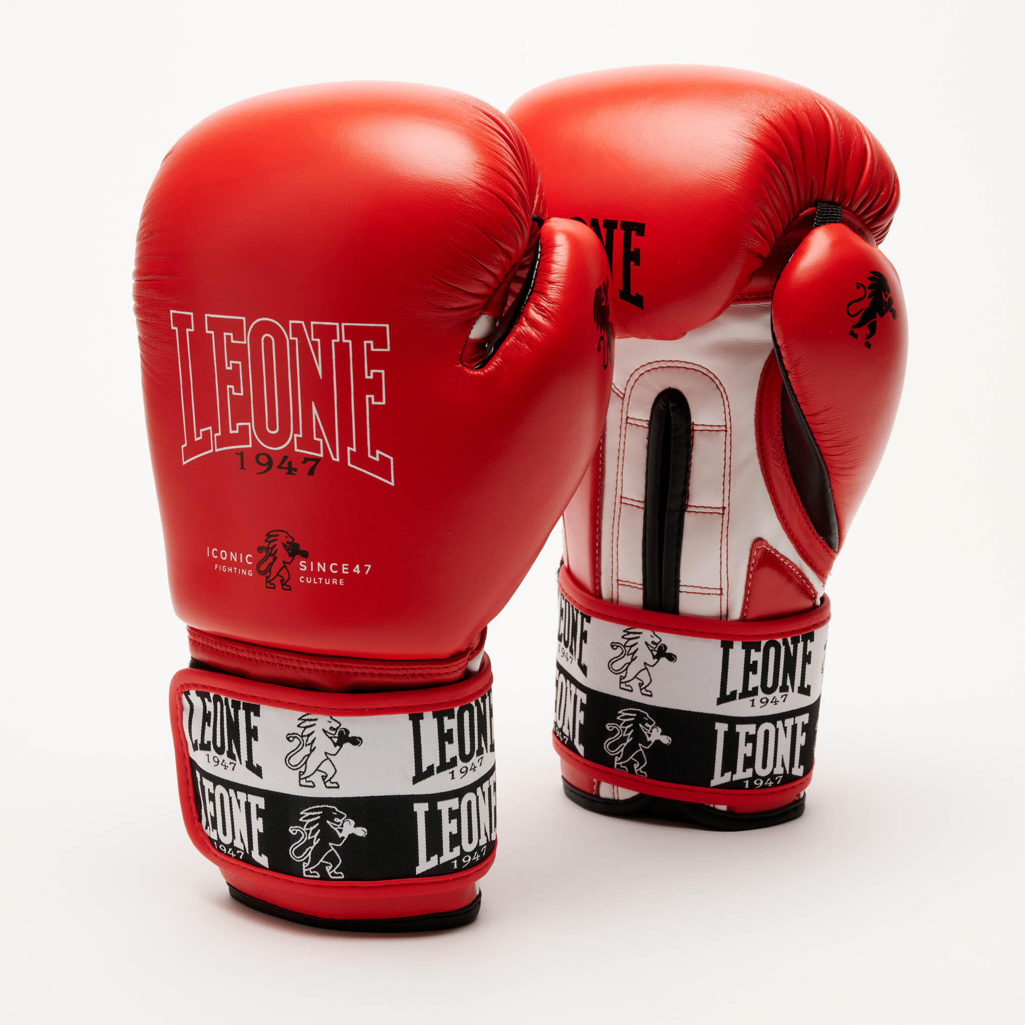LEONE 1947 Guantes de Boxeo  Leone1947, ICONIC rojo/12OZ