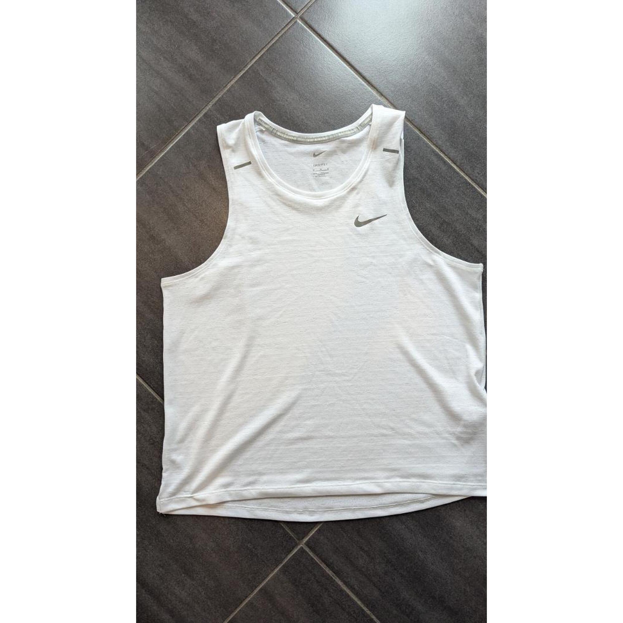 Entre Particuliers - Débardeur Nike running blanc homme