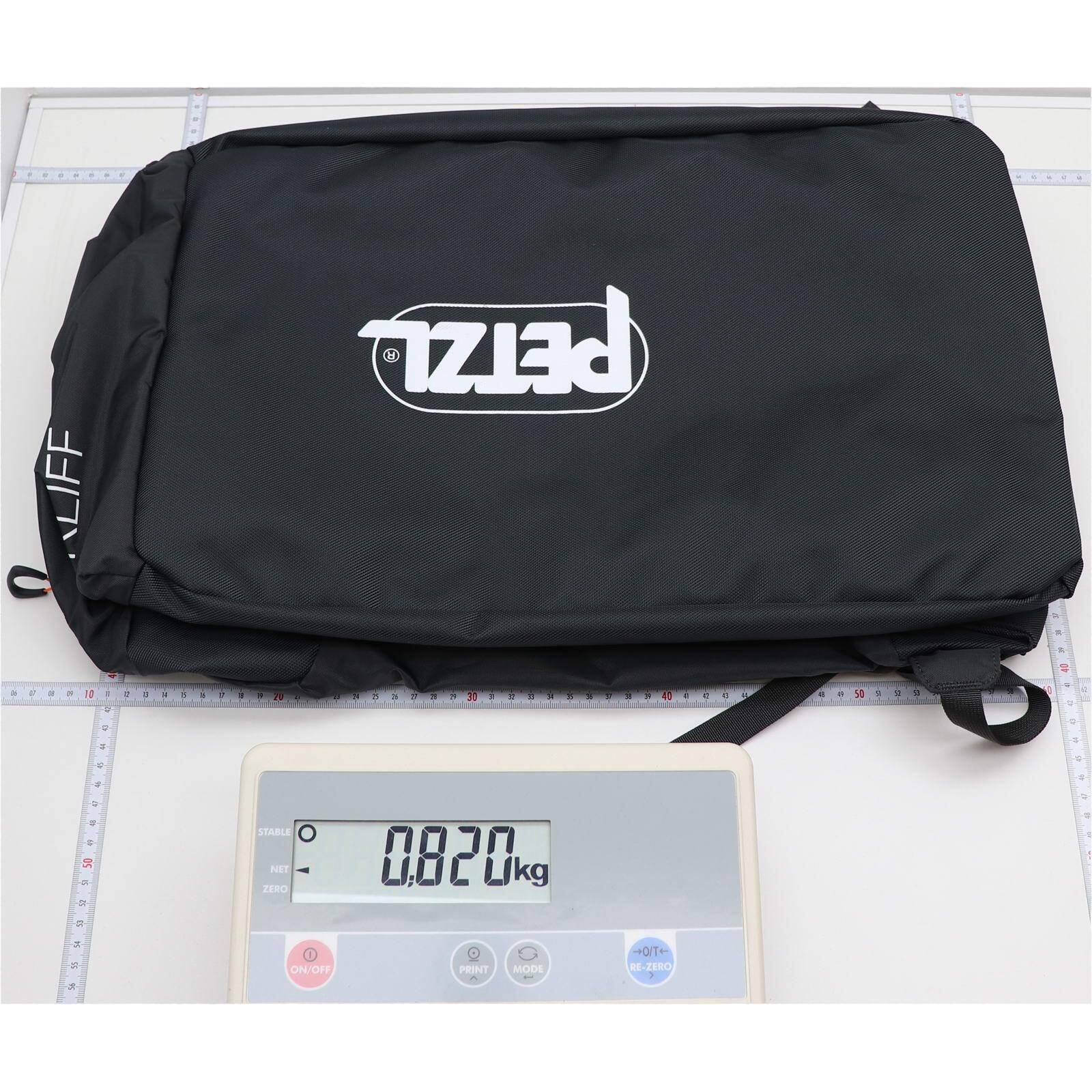 Zaino per corda Petzl Kliff 36L grigio capacità 100 m telo removibile 140x140 cm 3/3