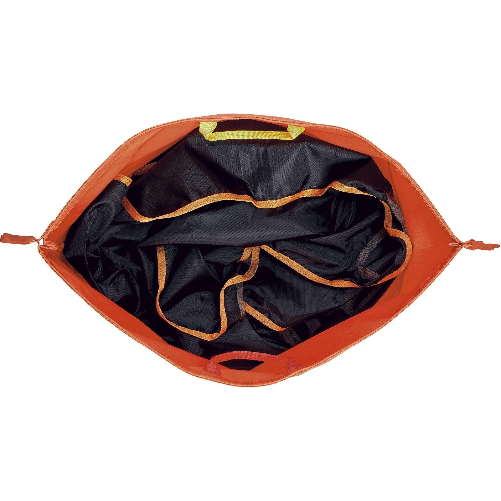 Mochila para cuerda Petzl SPLIT 25 L gris con tarp 140x140 cm, cierre enrollable 4/7