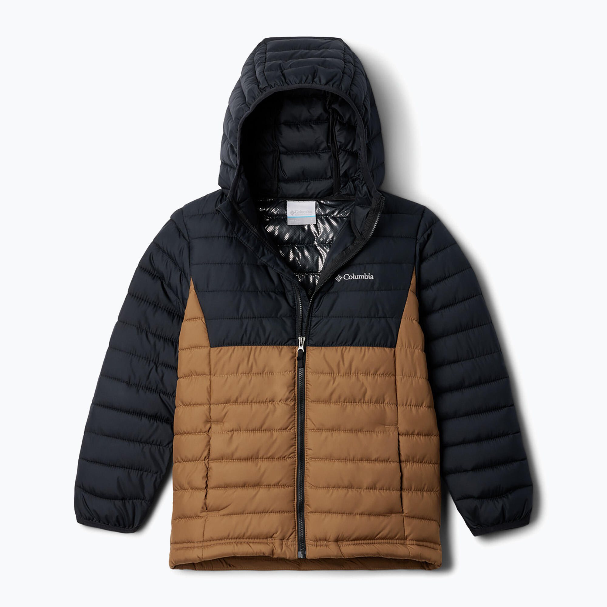Casaco de penas Columbia Powder Lite II com capuz para criança 4/4