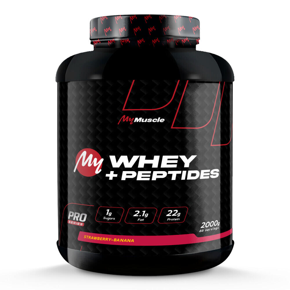 Mymuscle - Whey Concentrée - My Whey + Peptides - Fraise Banane - Whey Protéine - Decathlon