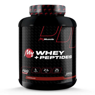 Wei-eiwit - my whey + peptides (2000g) - chocolade hazelnoot