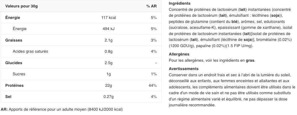 Whey concentrée - My Whey + Peptides - Vanille 2/2