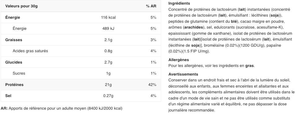 Whey concentrée - My Whey + Peptides - Noisette au Lait 2/2