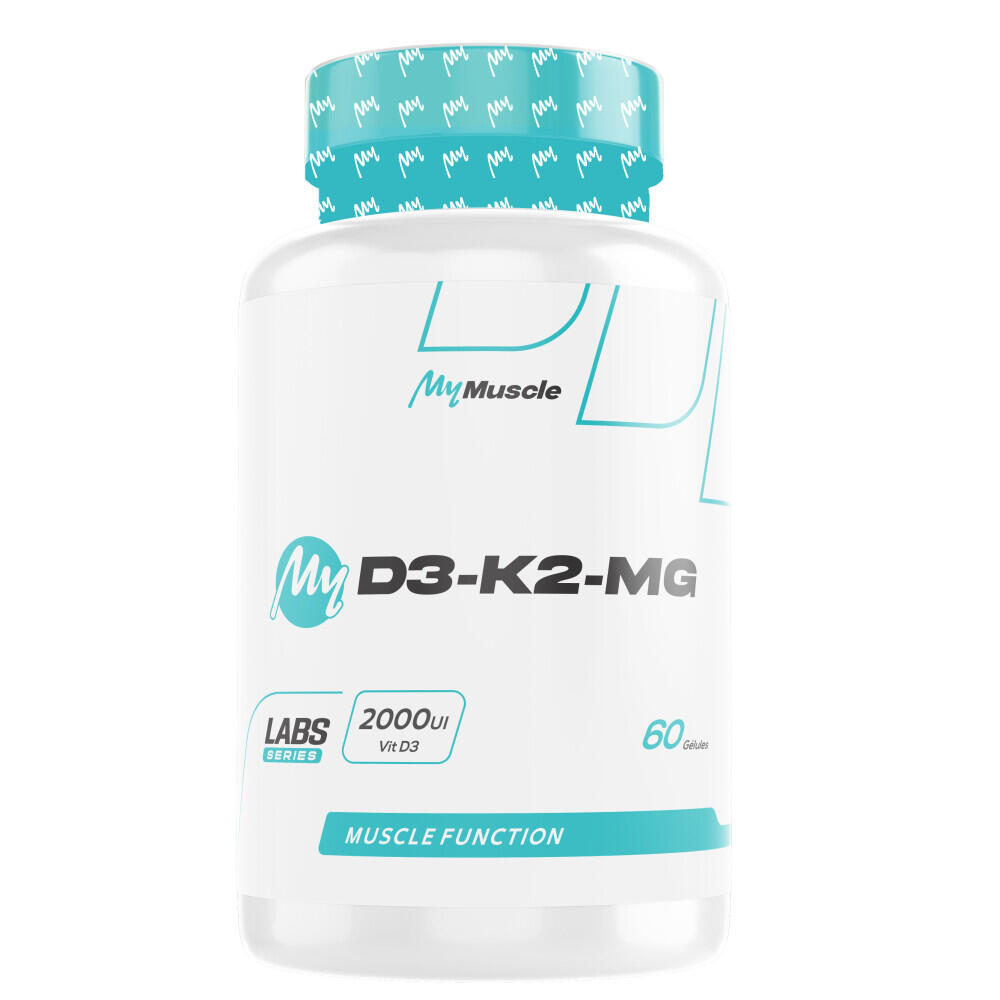Mymuscle - Vitamines/minéraux - My D3-k2-mg - 60 Gélules - Vitamines - Decathlon