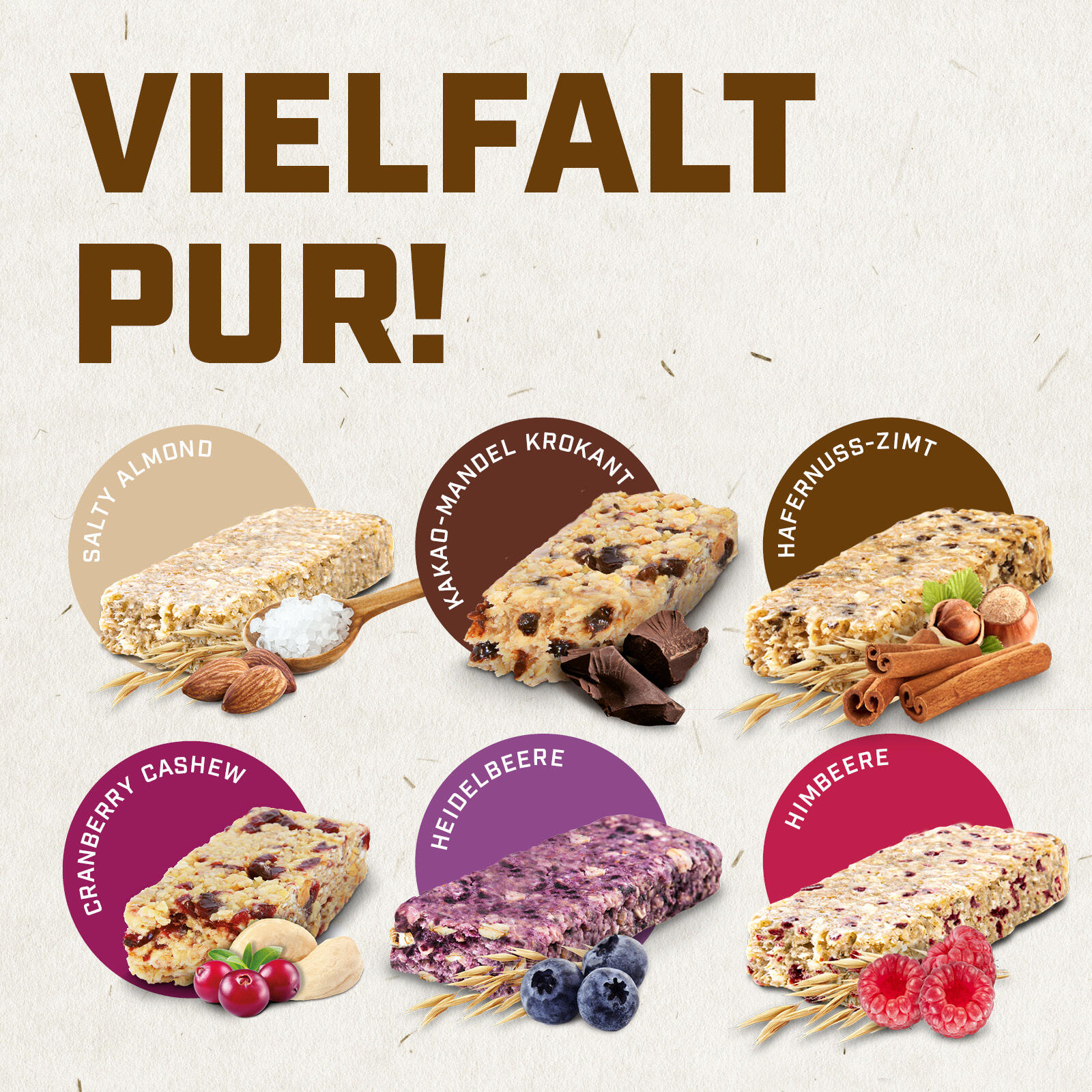 Energie-Riegel Haferriegel Müsliriegel Bavarian Bar Selection Box 12 x 50 g 4/7