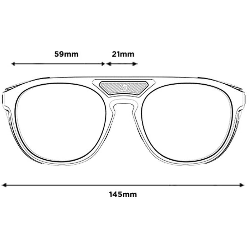 Lunettes De Soleil Bollé Adventurer White Matte Solace4 Brown Gun - Été