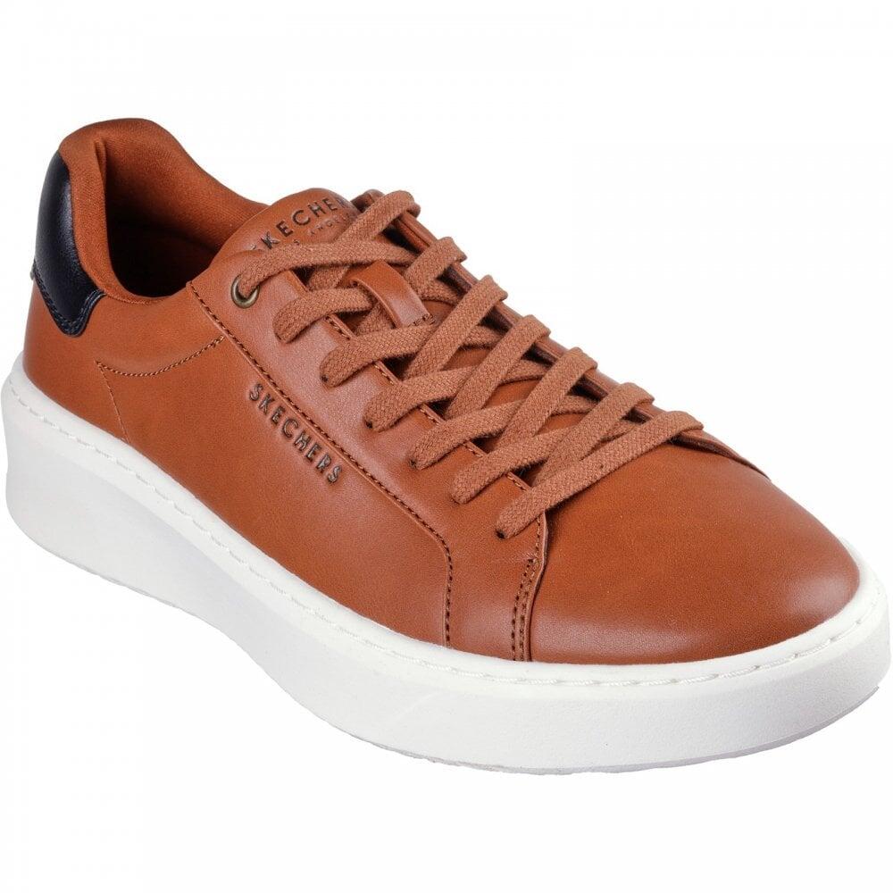 SKECHERS Heren COURT BREAK SUIT SNEAKER Sneakers Bruin 6/7