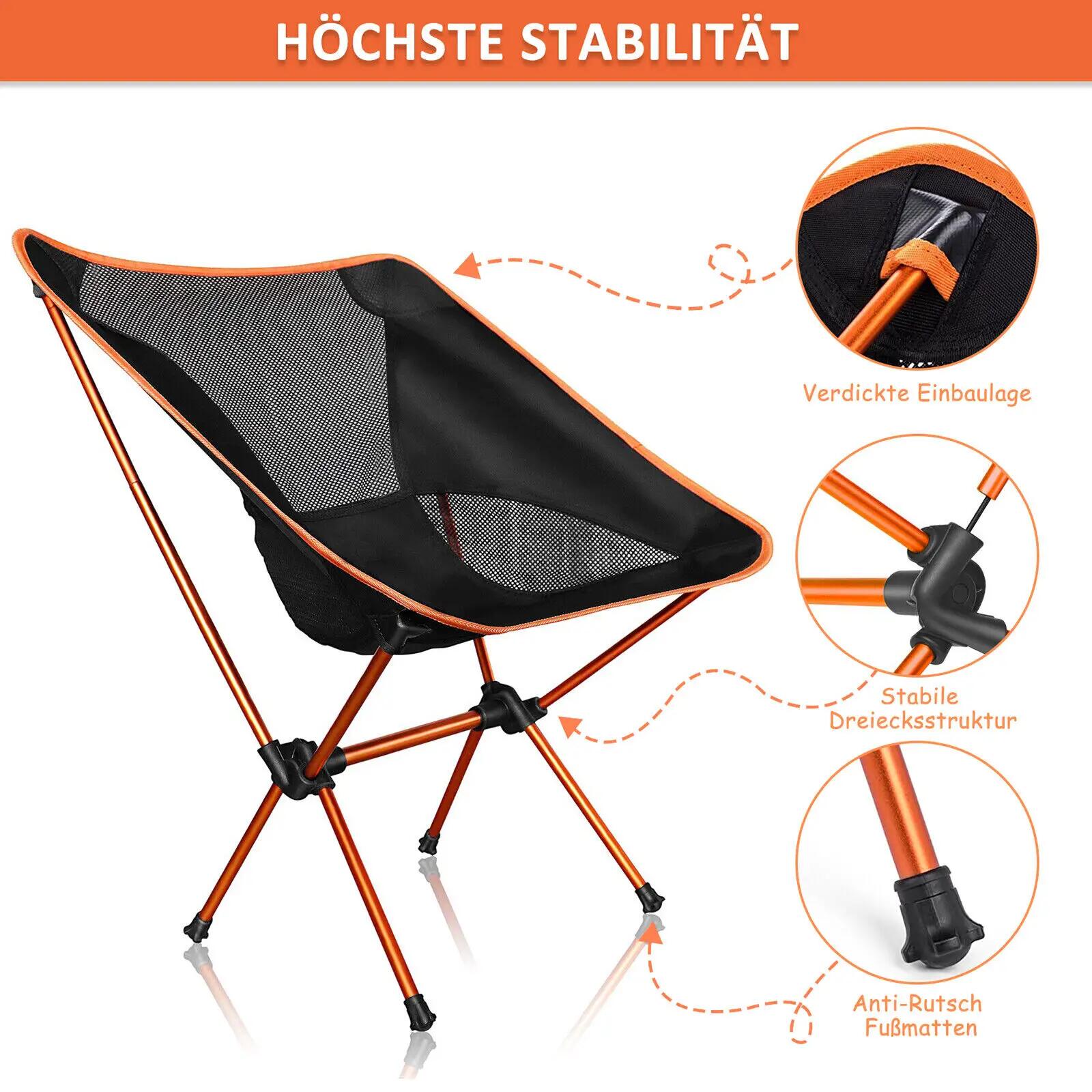 Camping Stuhl für Radreisen Vanlife Camping 4/6