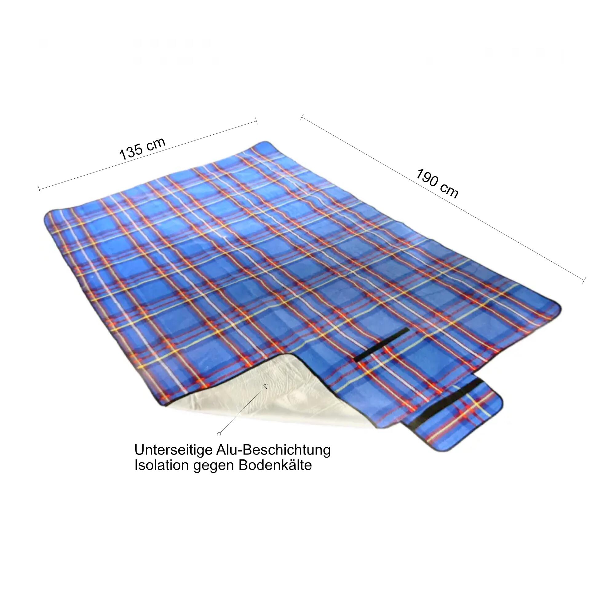 Picknickdecke mit Isolation 190 cm x 135 cm 3/5