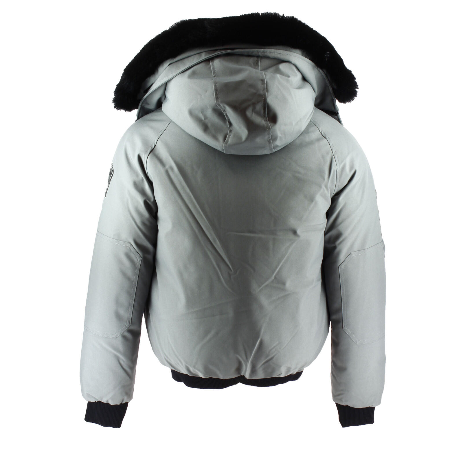 Doudoune Helvetica Silver 2 – Blouson Noir Synthétique à Capuche, Coupe Classique, Taille M – Chaud Et Léger Pour L’hiver - 3