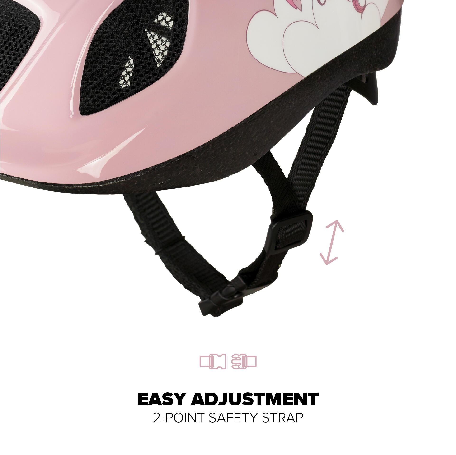 Casco Junior versátil para Bicicleta & Deportes Sweet Unicorn 6/7