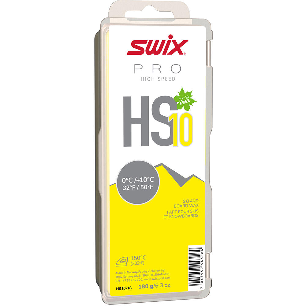 Ceară SWIX HS10 Yellow 0°C/+10°C (180g)