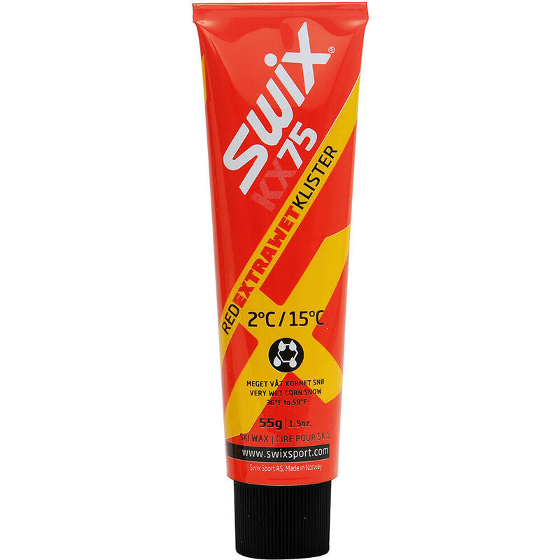 Ceară Klister SWIX KX75 Red Extra Wet +2°C/+15°C