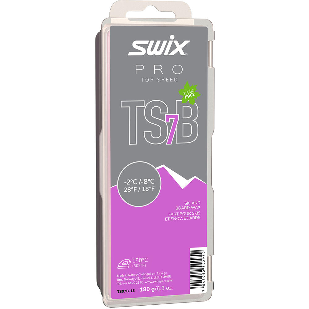 Ceară SWIX TS7 Black -2°C/-8°C (180g)