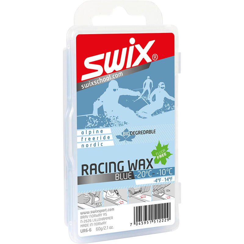 Ceară SWIX UR6 Blue Bio Racing Wax (60g)