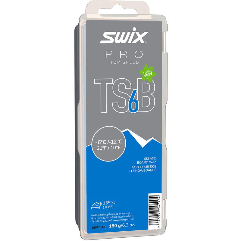 Ceară SWIX TS6 Black -6°C/-12°C (180g)