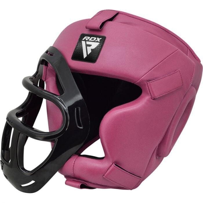 Casque T1 avec cage faciale amovible - Grand - Couleur : Rose