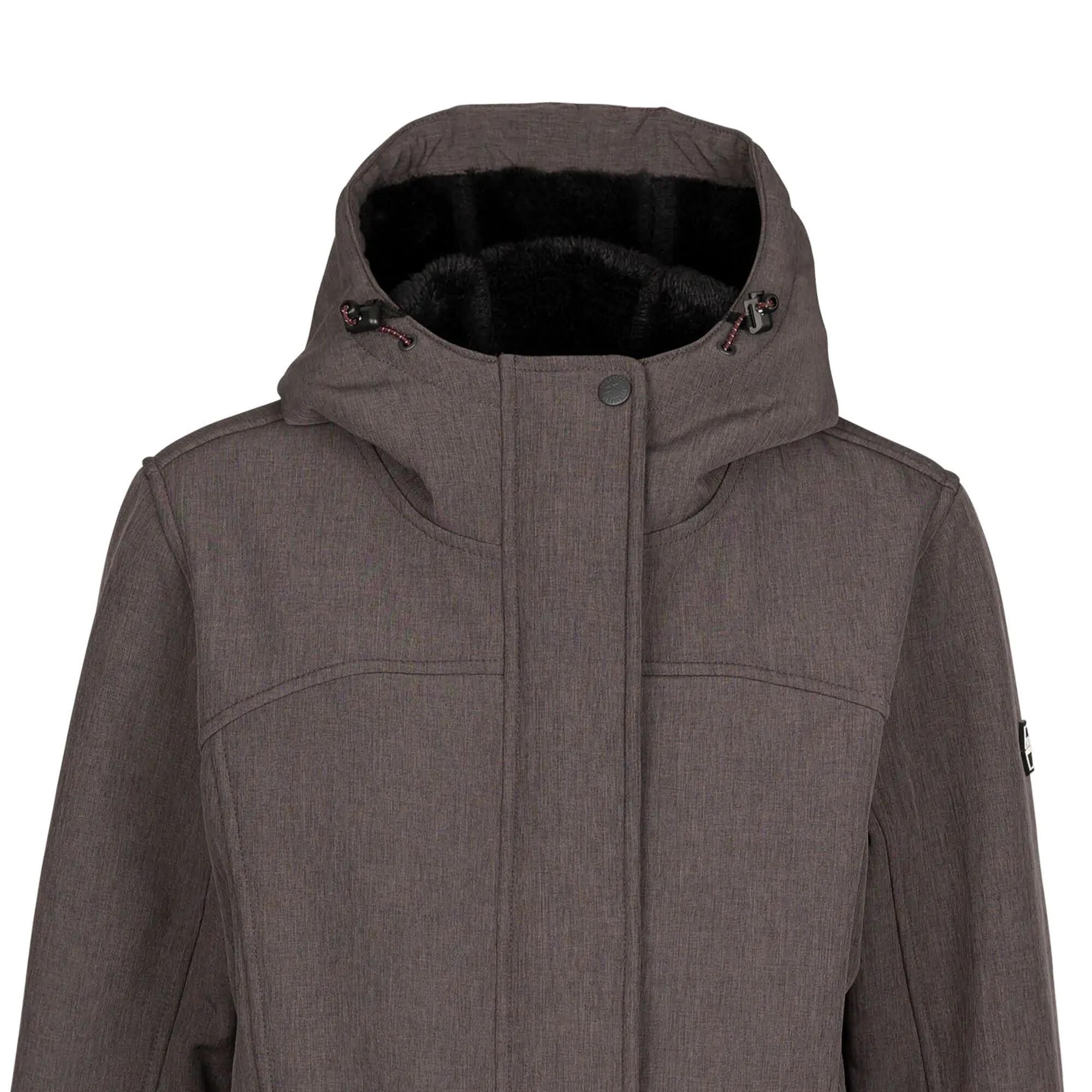 Veste Softshell ANZA Femme (Gris Foncé Chiné) 3/5
