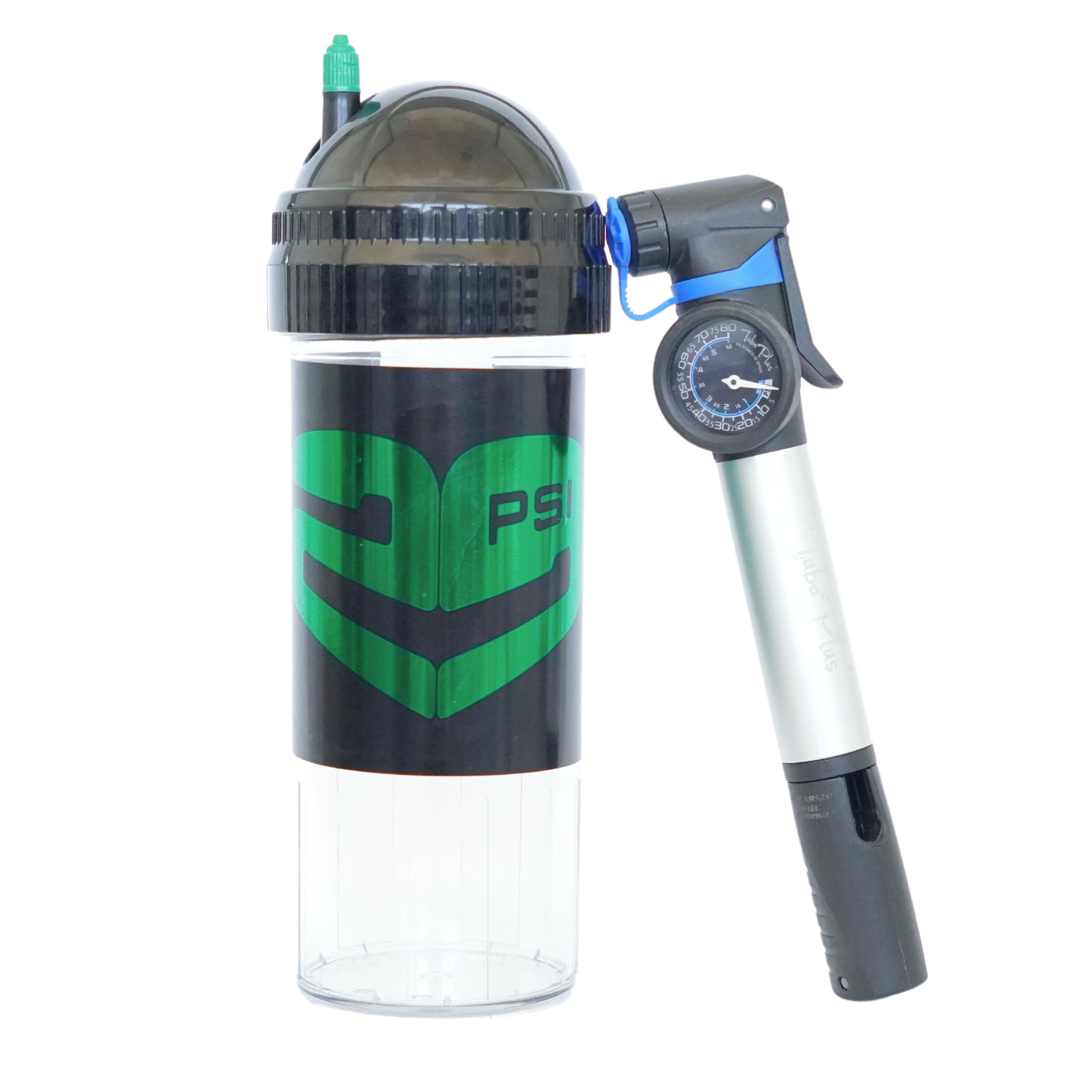 TUBOPLUS Tlakovač tenisových a padelových míčků | 29PSI X3e + vzduchová pumpa 22 cm