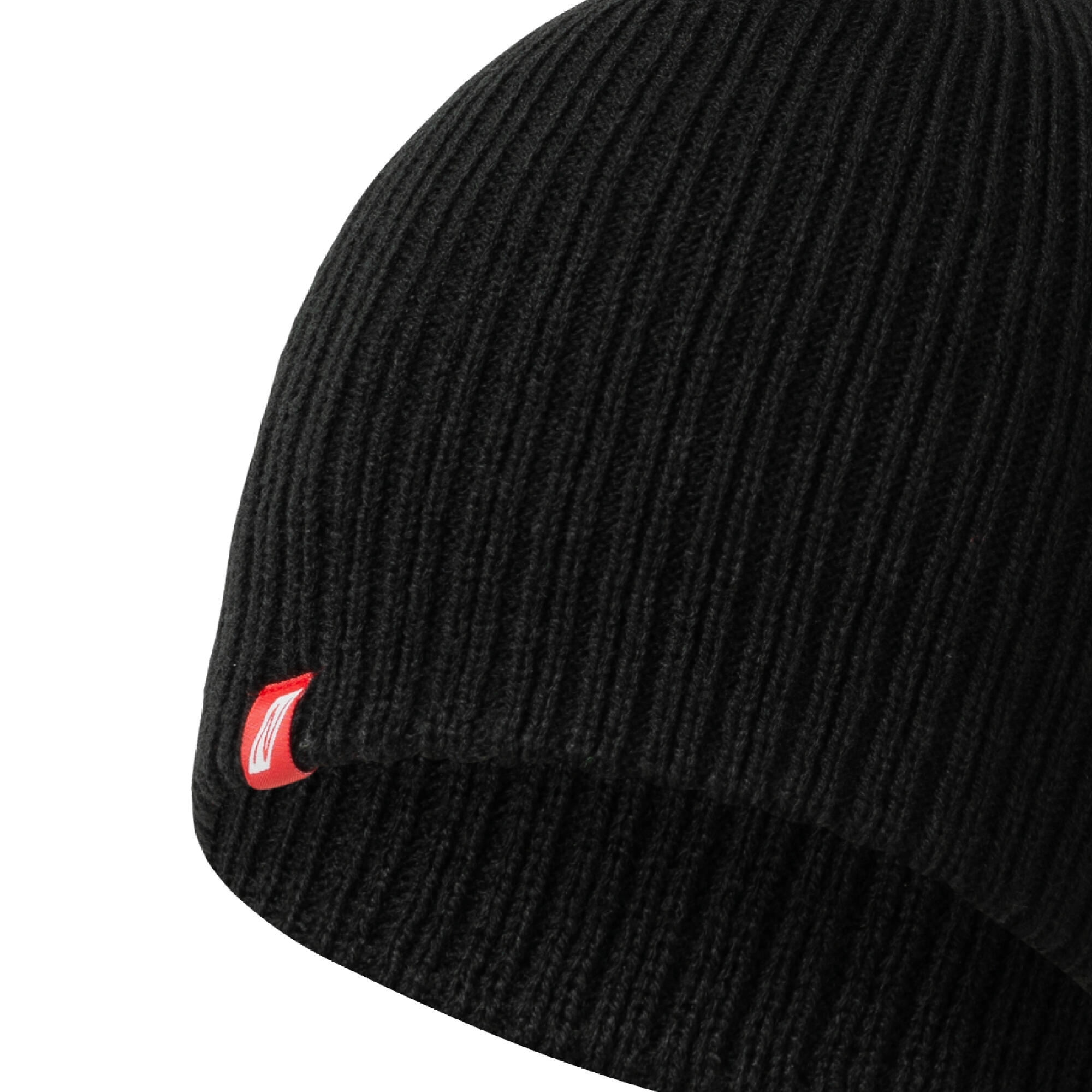 Stagger Beanie Strickmütze Herren Schwarz 3/4